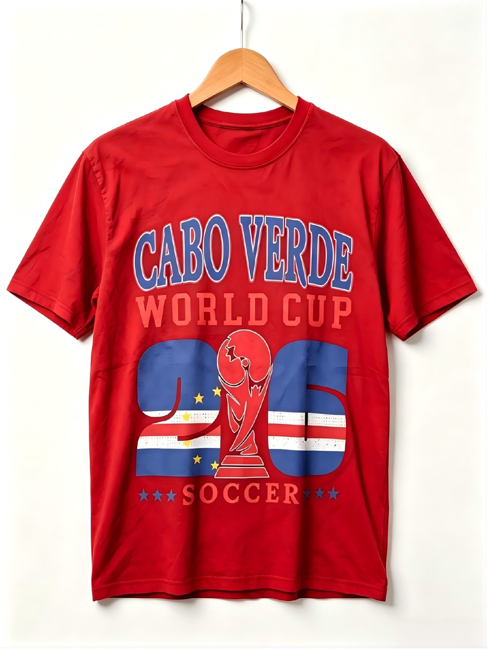 Cabo Verde 2026 Soccer Womens Mens T-shirt Unisex USA Canada Mexico World soccer